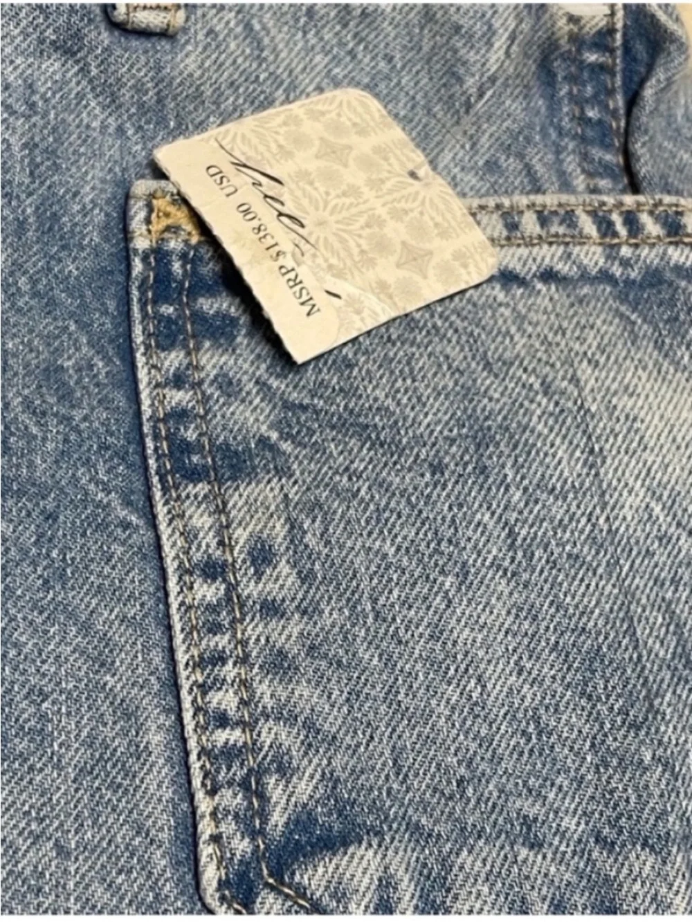We The Free Jeans Womens 29 Blue Medium Wash Mid Rise Wide Leg Flare Frayed